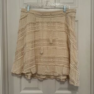 Cream Lace Skirt